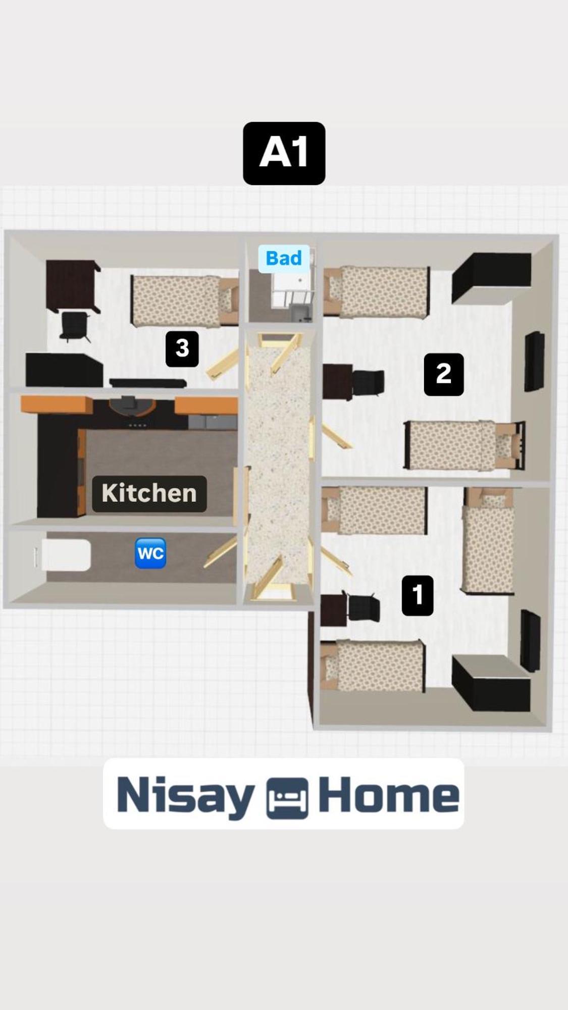 Nisay Home - 3 Room Apartment - A1 Ludwigsburg Zewnętrze zdjęcie